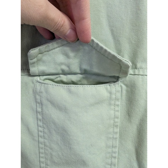 Vintage Bill Blass Denim Jacket Mint Green Pastel Soft Girl 100% Cotton XL - Picture 5 of 11
